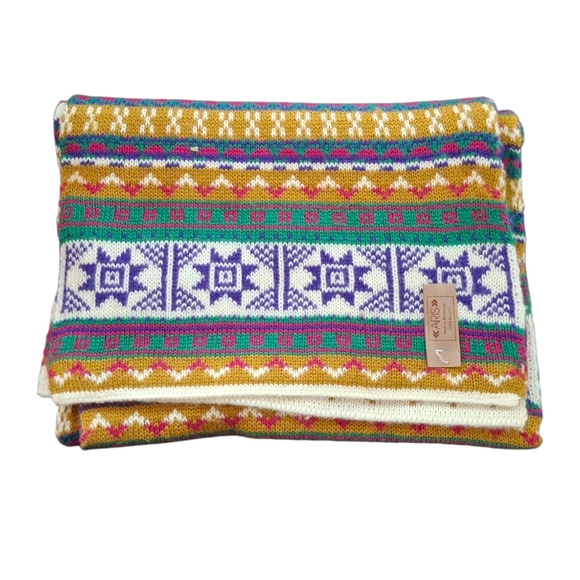 New - Colorful Patterned Scarf - Picture 3 of 3